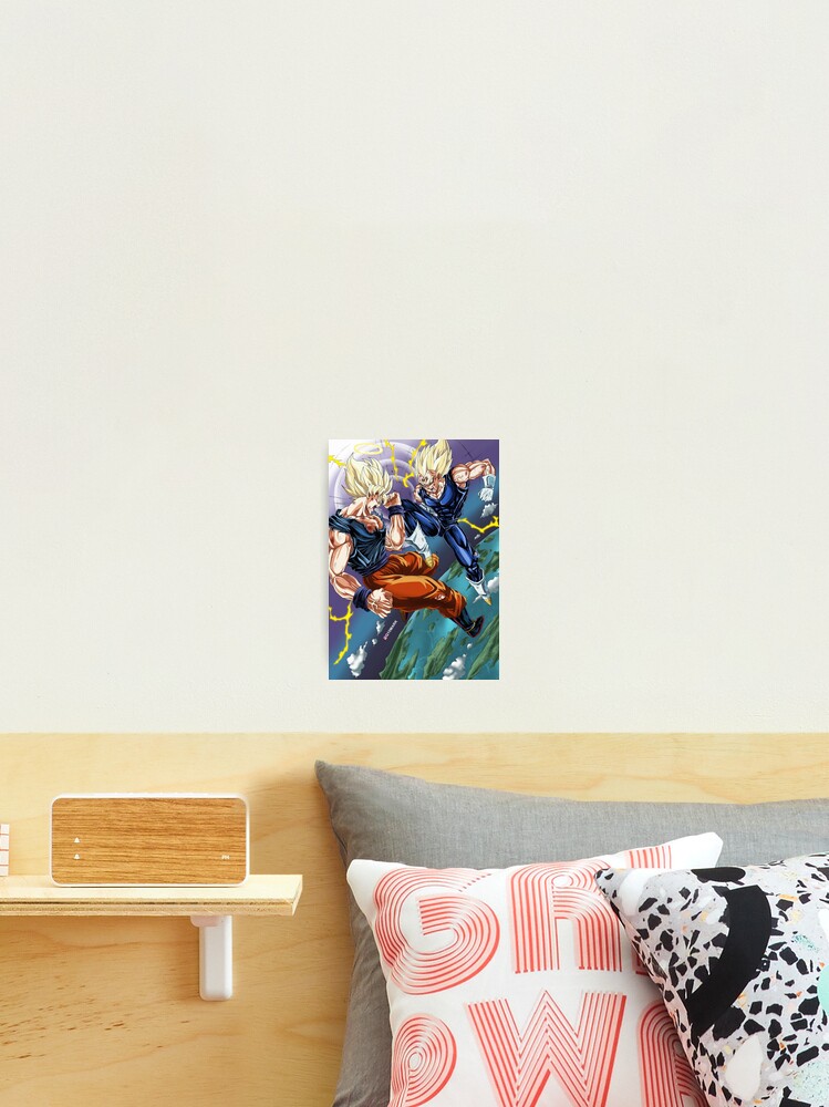 SSJ2 Goku vs Majin Vegeta - Q10Mark Poster for Sale by q10mark