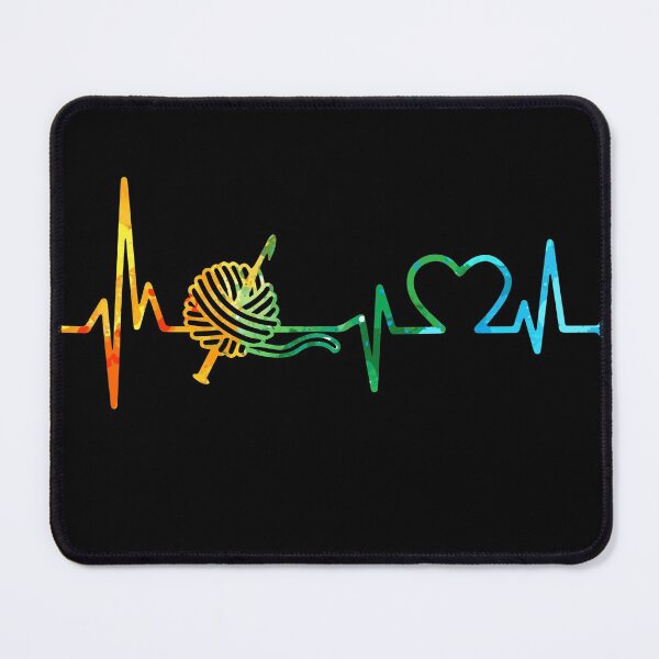 Item preview, KNITTING HEARTBEAT WATERCOLOR, CROCHET HEARTBEAT WATERCOLOR, KNITTING HEARTBEAT,KNITTING  WATERCOLOR, CROCHET HEARTBEAT,CROCHET WATERCOLOR designed and sold by WinghiDesign.