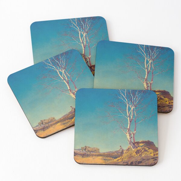 Item preview, Maxfield Parrish. White birch. 1929 designed and sold by likiska.