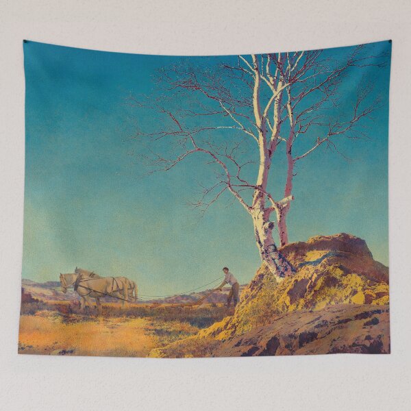 Item preview, Maxfield Parrish. White birch. 1929 designed and sold by likiska.