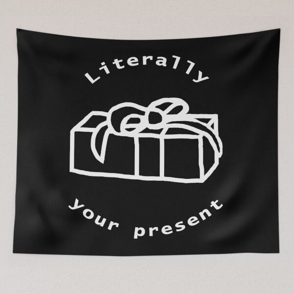Item preview, White Line Your Present with Gift Box  designed and sold by Brokjak94.
