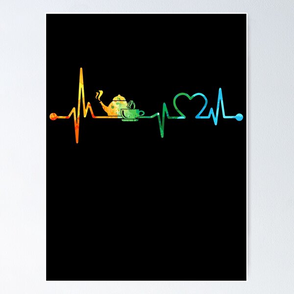 Item preview, TEA HEARTBEAT WATERCOLOR, TEA WATERCOLOR, TEA HEARTBEAT  designed and sold by WinghiDesign.