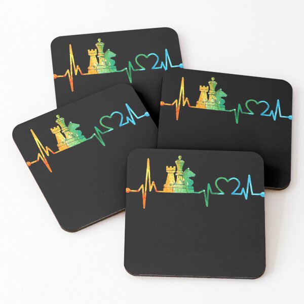Item preview, CHESS HEARTBEAT WATERCOLOR, CHESS HEARTBEAT , CHESS WATERCOLOR designed and sold by WinghiDesign.