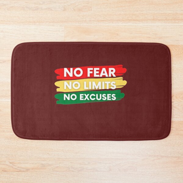 Item preview, No Fear No Limits No Excuses Red Yellow designed and sold by GabriellyLessa.