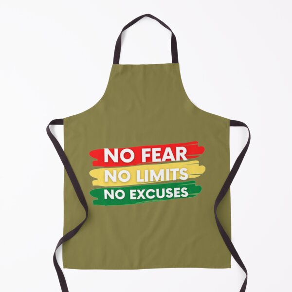 Item preview, No Fear No Limits No Excuses Red Yellow designed and sold by GabriellyLessa.