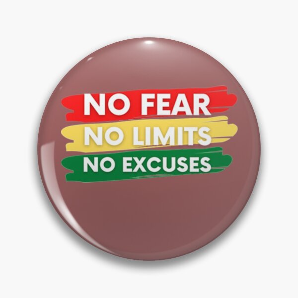 Item preview, No Fear No Limits No Excuses Red Yellow designed and sold by GabriellyLessa.