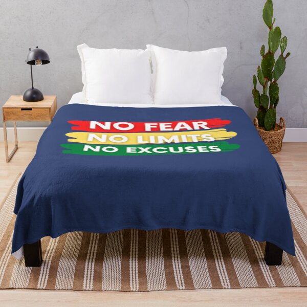 Item preview, No Fear No Limits No Excuses Red Yellow designed and sold by GabriellyLessa.