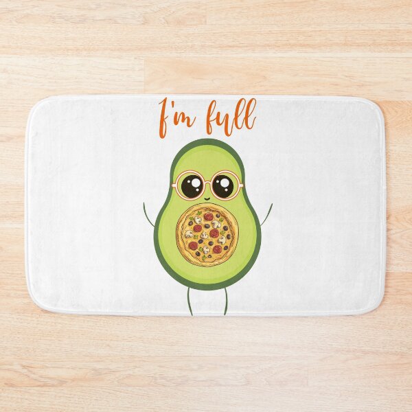 Item preview, Avocodo, I'm full, pizza, red glasses designed and sold by Benchamart.