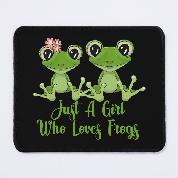 Item preview, Just A Girl Who Loves Frogs designed and sold by NuarzDesign.