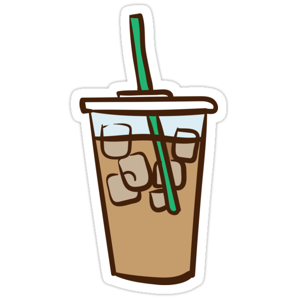 iced coffee stickers by coffee redbubble