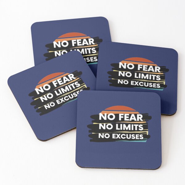 Item preview, No Fear No Limits No Excuses Restro designed and sold by GabriellyLessa.