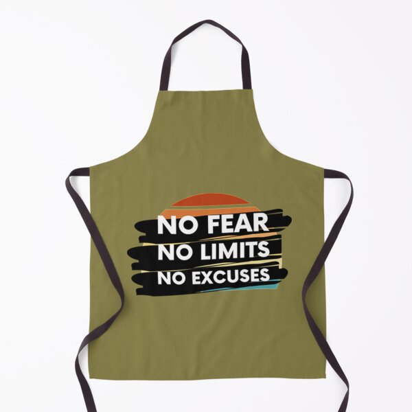 Item preview, No Fear No Limits No Excuses Restro designed and sold by GabriellyLessa.