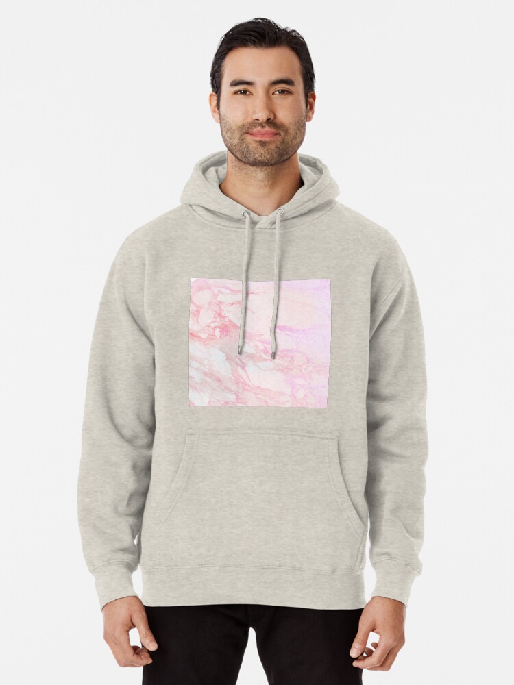 pink marble hoodie