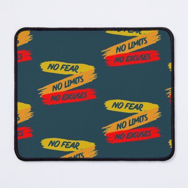 Item preview, No Fear No Limits No Excuses yellow and Red designed and sold by GabriellyLessa.