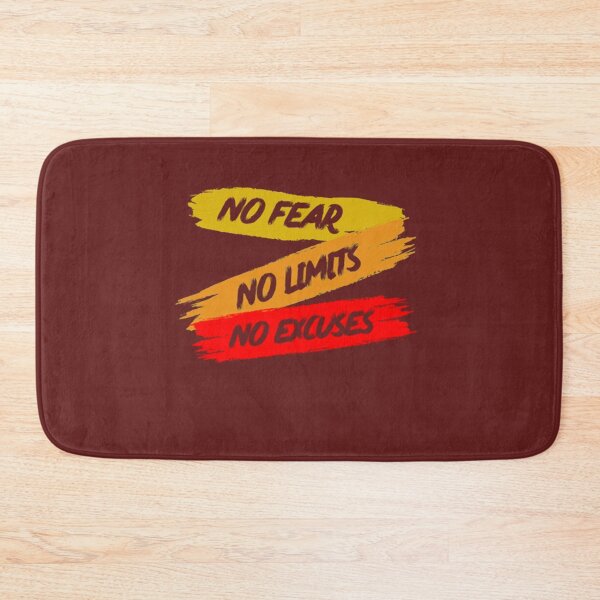 Item preview, No Fear No Limits No Excuses yellow and Red designed and sold by GabriellyLessa.