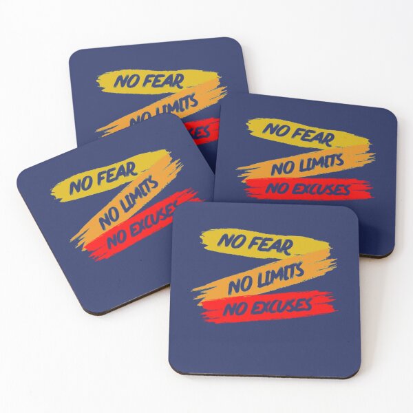 Item preview, No Fear No Limits No Excuses yellow and Red designed and sold by GabriellyLessa.