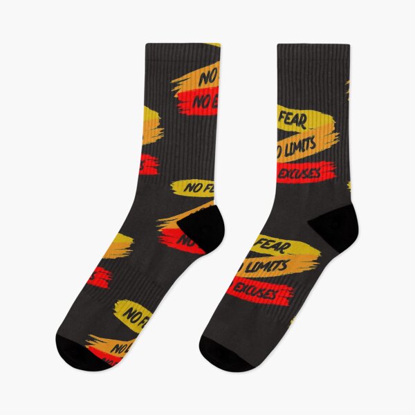 Item preview, No Fear No Limits No Excuses yellow and Red designed and sold by GabriellyLessa.