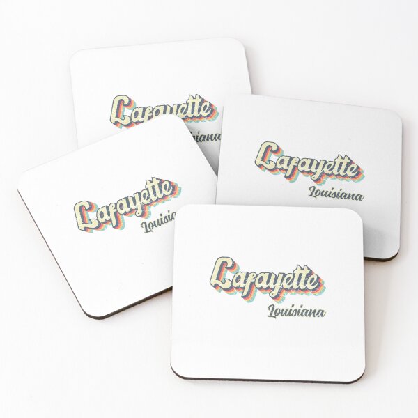 Item preview, Lafayette city Louisiana Retro Vintage 70s rainbow designed and sold by Teelogic.