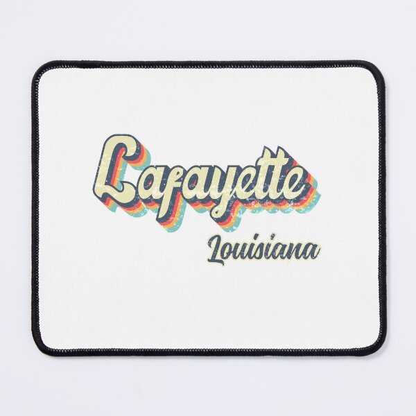 Item preview, Lafayette city Louisiana Retro Vintage 70s rainbow designed and sold by Teelogic.