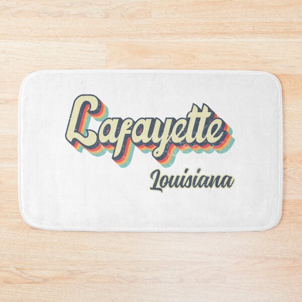 Item preview, Lafayette city Louisiana Retro Vintage 70s rainbow designed and sold by Teelogic.