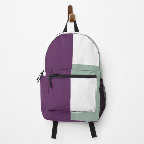 Item preview, AUBERGINE PURPLE, MUTED GREEN and WHITE 3 CHECKERS designed and sold by RachelMacht.
