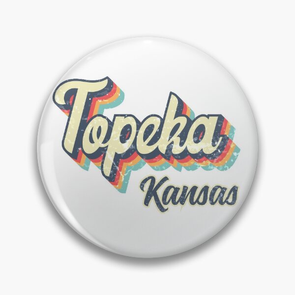 Item preview, Topeka city Kansas Retro Vintage 70s rainbow designed and sold by Teelogic.