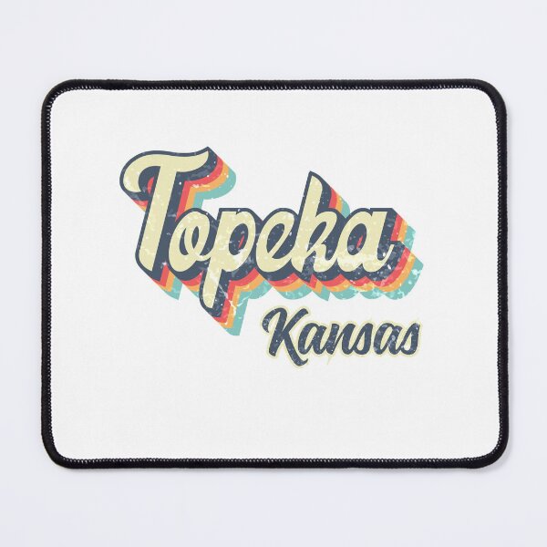 Item preview, Topeka city Kansas Retro Vintage 70s rainbow designed and sold by Teelogic.