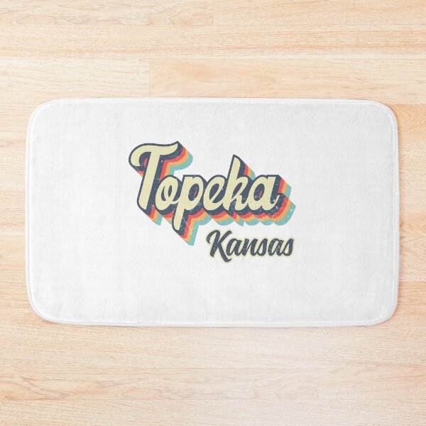 Item preview, Topeka city Kansas Retro Vintage 70s rainbow designed and sold by Teelogic.
