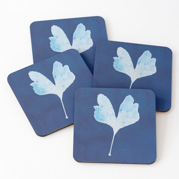 Item preview, Cyanotype: gingko leaf designed and sold by chiara-chiarel.