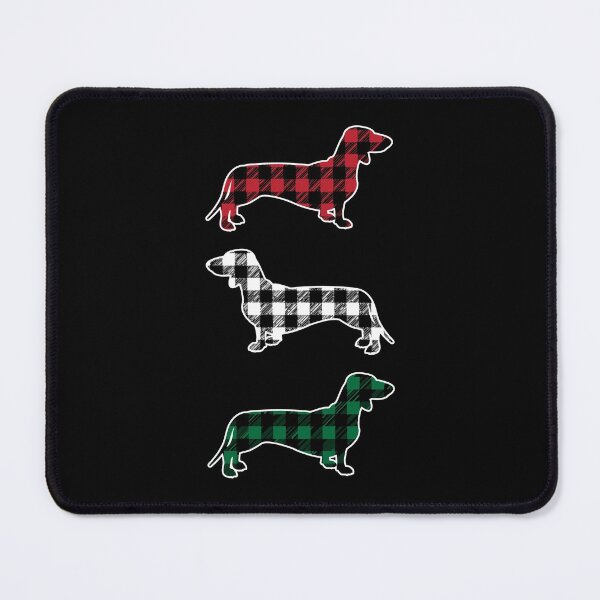 Item preview, Wiener Dachshund Dog Merry Christmas Buffalo Plaid Gift designed and sold by wymanlynna.