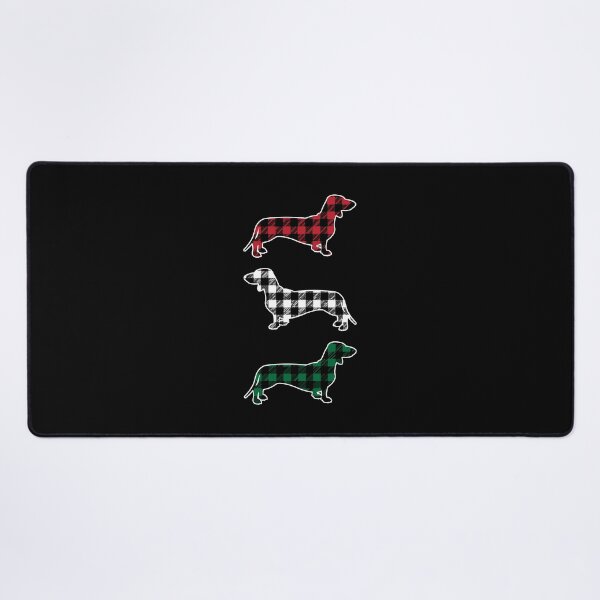 Item preview, Wiener Dachshund Dog Merry Christmas Buffalo Plaid Gift designed and sold by wymanlynna.