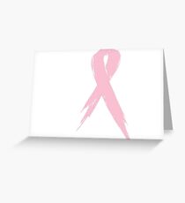 Breast Cancer Ribbon Greeting Card