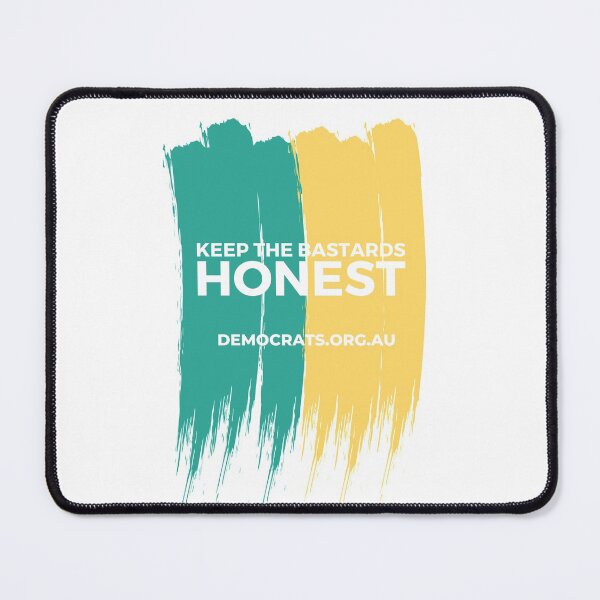 Item preview, Keep The Bastards Honest URL Green and Yellow designed and sold by Australian Democrats.