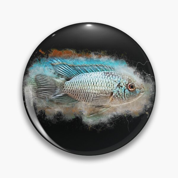 Item preview, Blue spotted cichlid "Skyline" - Andinoacara pulcher designed and sold by AquariumLutter.