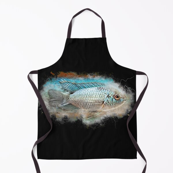 Aperçu de l'œuvre Cichlidé tacheté bleu "Skyline" - Andinoacara pulcher créée et vendue par AquariumLutter.