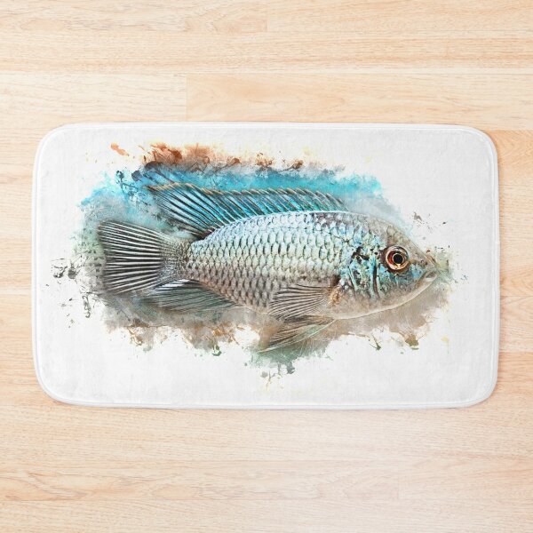 Aperçu de l'œuvre Cichlidé tacheté bleu "Skyline" - Andinoacara pulcher créée et vendue par AquariumLutter.