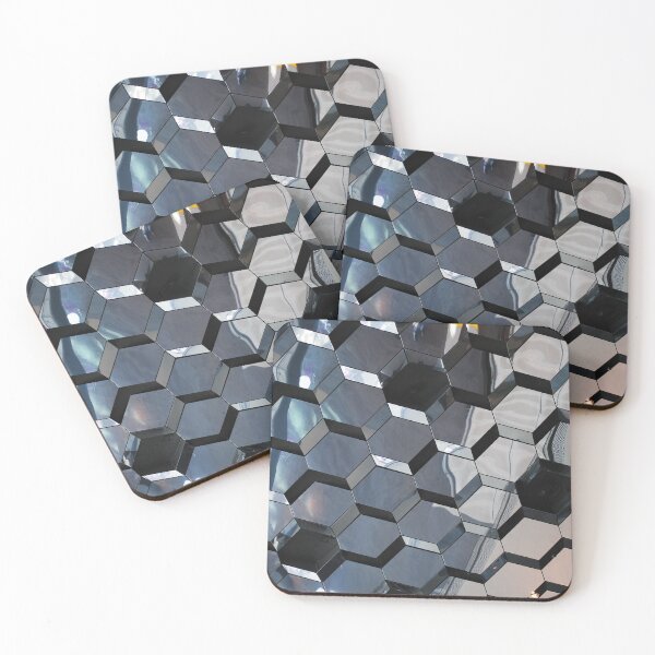Item preview, Glass blocks cover a ceiling and reflect distorted images. Look like Leggo blocks. designed and sold by rayscollection.