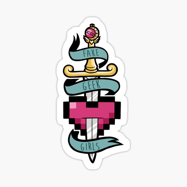 Fake Geek Girls Accessories Sticker