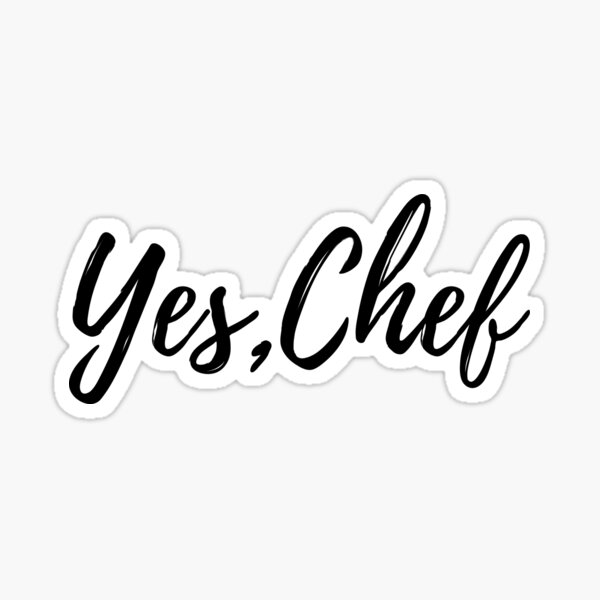 Item preview, yes chef designed and sold by DanAndersen.