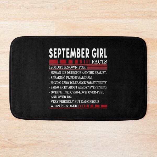 Item preview, September Girl Facts Is Most Known September Birthday designed and sold by sharpbell.