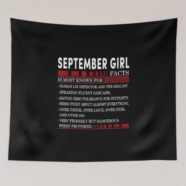 Item preview, September Girl Facts Is Most Known September Birthday designed and sold by sharpbell.