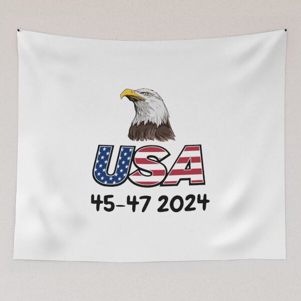 Item preview, Trump 2024 T-ShirtUSA 45 47 Trump 2024 flag American  designed and sold by Hellenbeautiful.