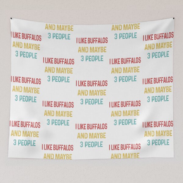 Item preview, I like Buffalos and maybe 3 people designed and sold by CactusDesigns68.