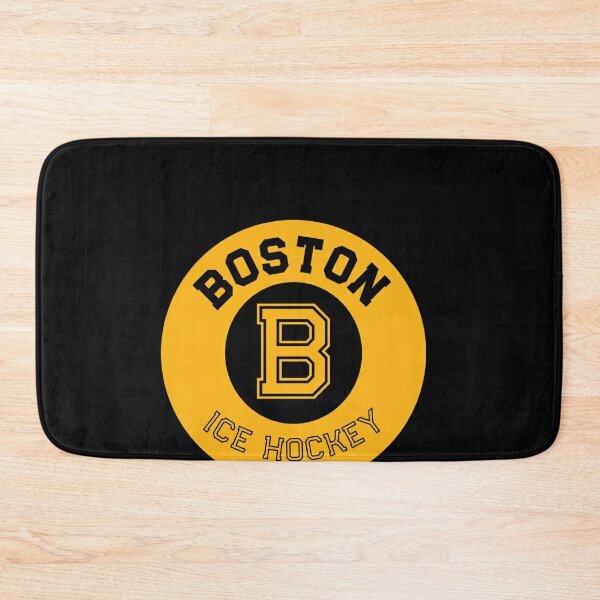 Boston ice hockey yellow Bath Mat