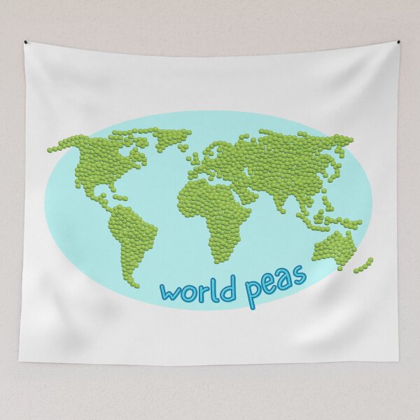 Item preview, World peas - Food pun designed and sold by The Agreeable Raven.
