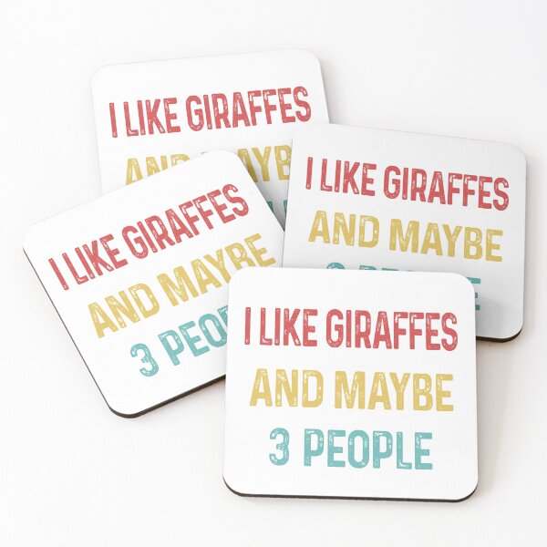 Item preview, I like Giraffes and maybe 3 people designed and sold by CactusDesigns68.