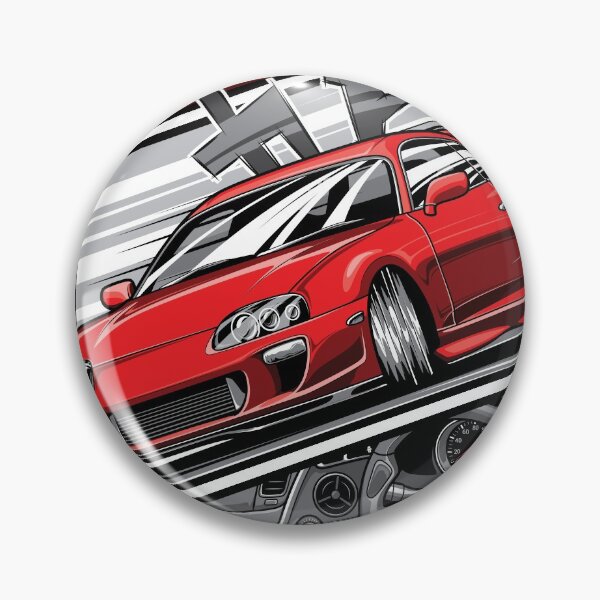 Item preview, Red' Supra mk4 in Manga Style designed and sold by pjrstudio.