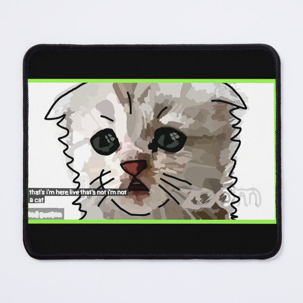 Item preview, Funny Zoom Cat says Im not a Cat Memes designed and sold by ellenhenry.