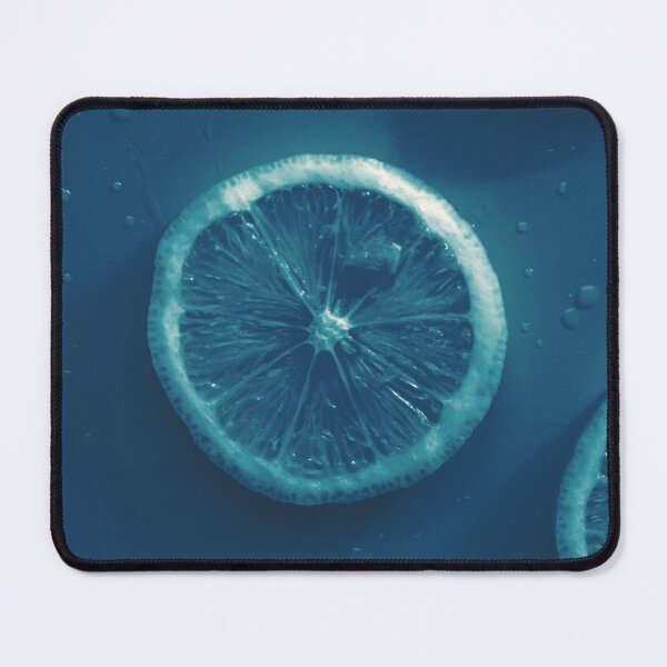 Item preview, Funky Blue Shadow Citrus Slices Background designed and sold by bubblyshades.