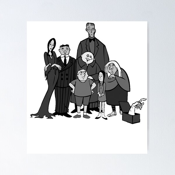 Item preview, Gomez Addams Halloween Spooky Fictitious Structure Leader Family Love The Addams Family Bw Cute Grap designed and sold by GomezAddamSmith.
